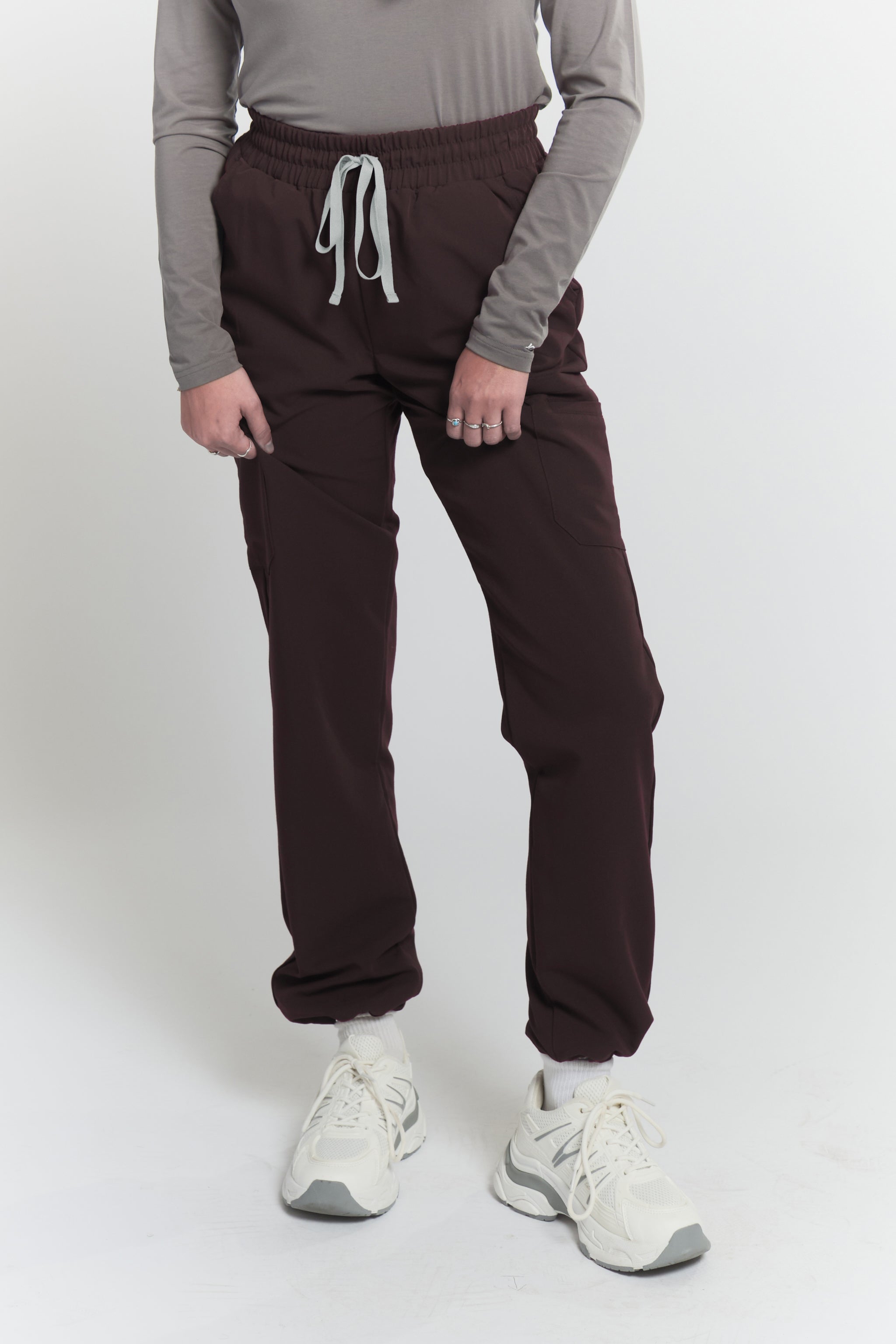 Lulu Straight Leg Scrub Pants - Espresso
