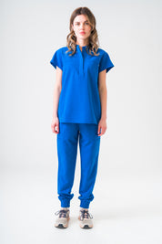 Ophelia Cap Sleeve Scrub Top - Royal Blue