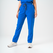 Lulu Straight Leg Scrub Pants - Royal Blue