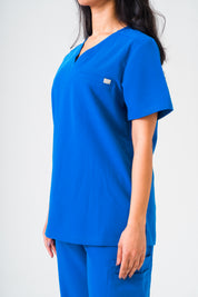 Olivia Scrub Top - Royal Blue