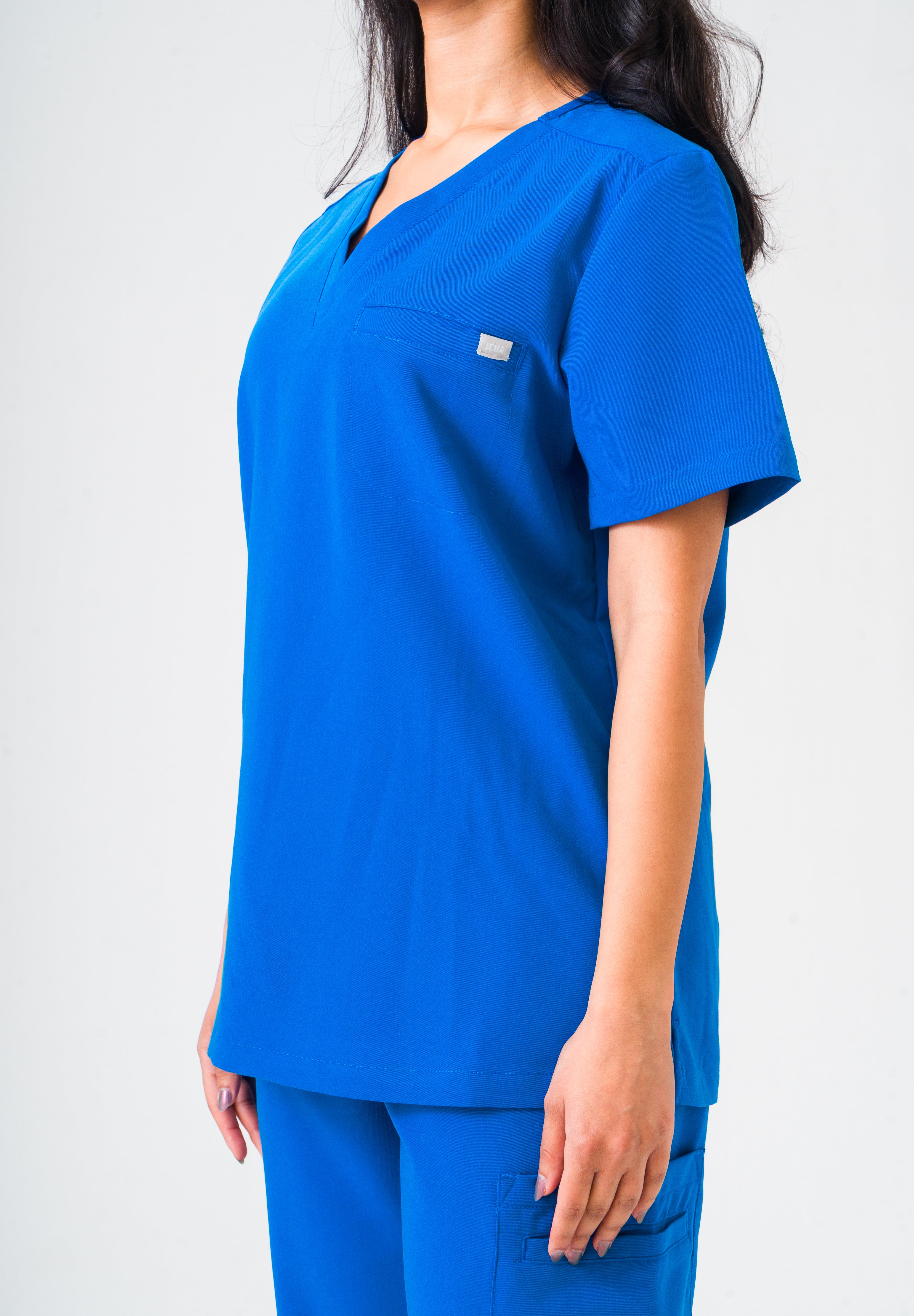 Olivia Scrub Top - Royal Blue
