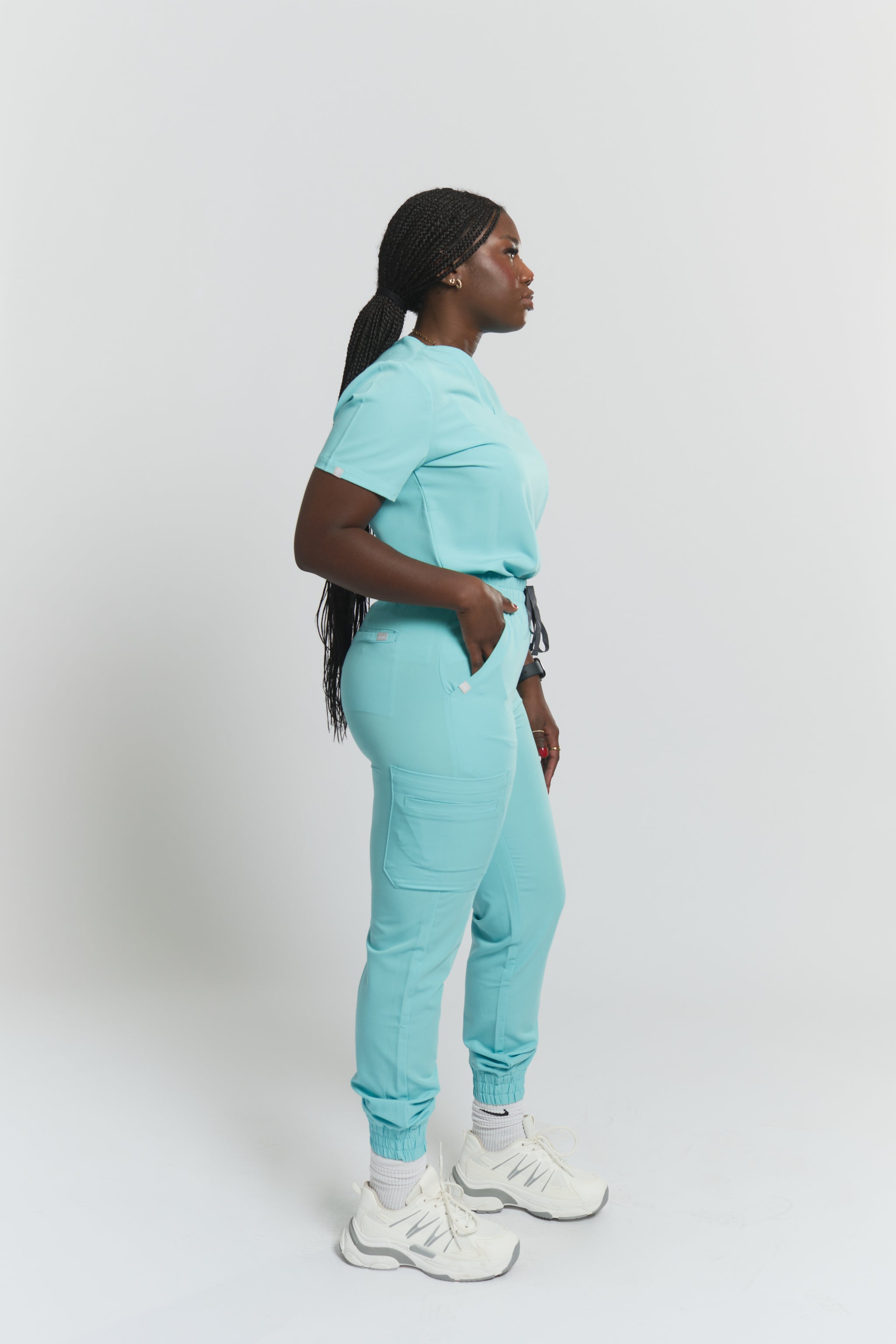 Anastasia Jogger Scrub Pants - Sky Blue